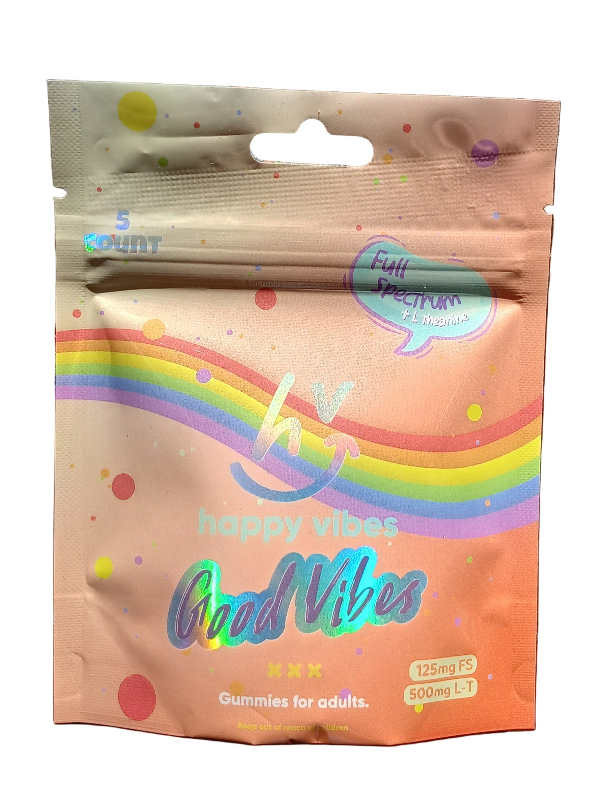 Good Vibes Gummies - 5 Count - 125mg CBD Full Spectrum