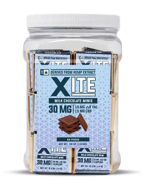 15mg THC / 15mg CBD Milk Chocolate Minis