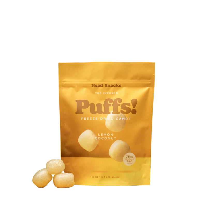 750mg D9 THC Lemon Coconut Puffs