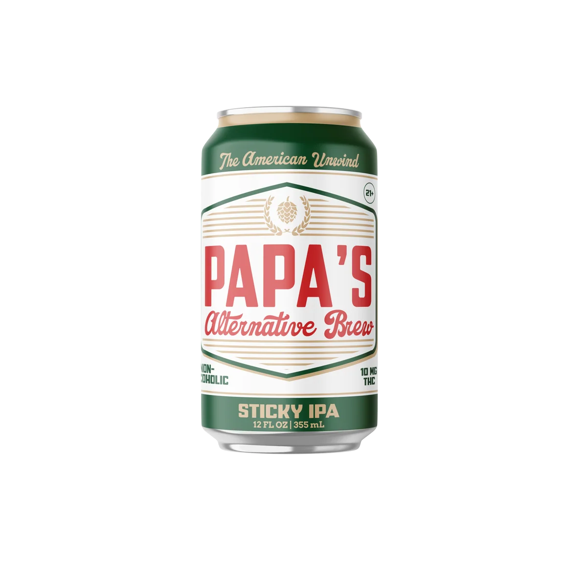 Papas Faux Beer - Sticky IPA - 10mg HDI D9 THC