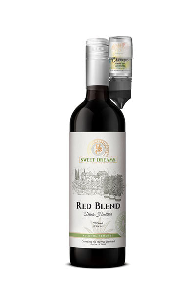 Red Blend Non-Alcoholic Wine With (50mg) Liquid THC